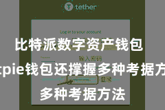 比特派数字资产钱包  Bitpie钱包还撑握多种考据方法 比特派数字资产钱包  Bitpie钱包还撑握多种考据方法