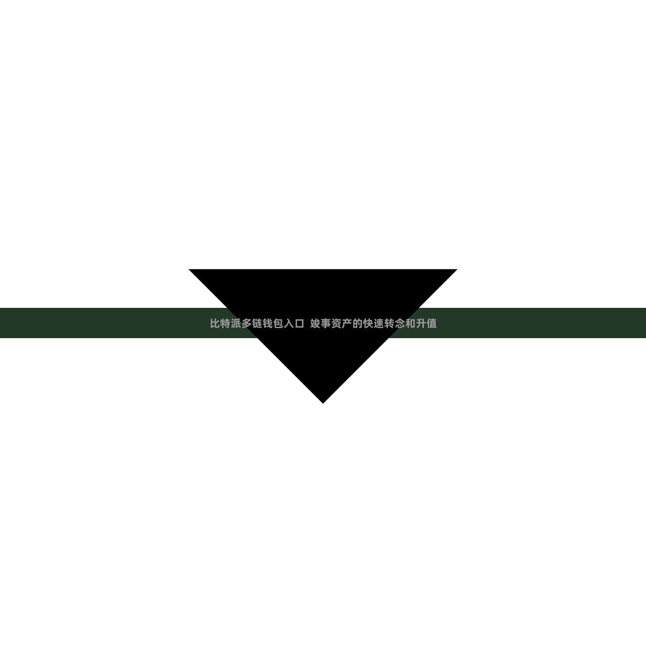 比特派多链钱包入口  竣事资产的快速转念和升值