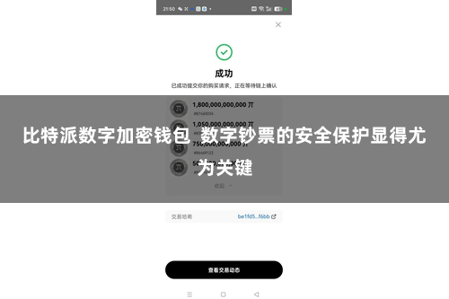 比特派数字加密钱包  数字钞票的安全保护显得尤为关键